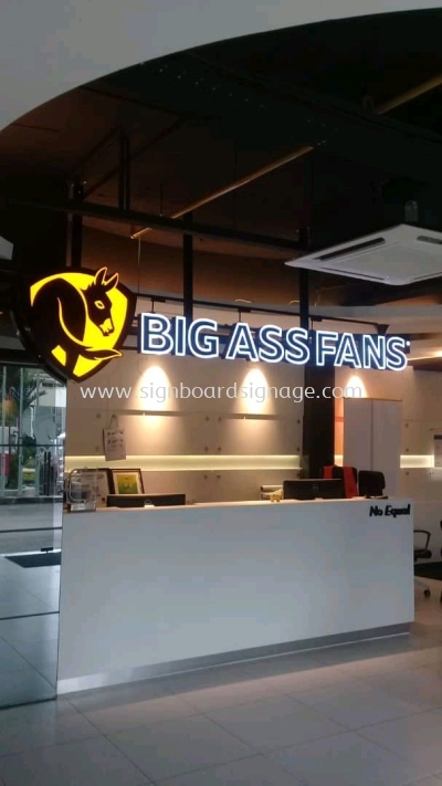 Big Ass Fans Indoor 3D Signage With LED 