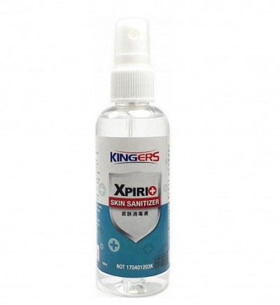 KINGERS XPIRIT SKIN SANITIZER 100ml (ALCOHOL)