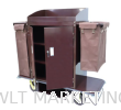 Powder Coating Maid Trolley c/w Organiser and Door LD-MDT-207/EX(GR) Luggage & House Keeping Trolley Hotel Supply