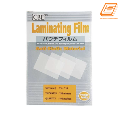 CBE - Laminating Film - 75mm x 110mm,100pcs - (131534)