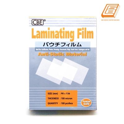 CBE - Laminating Film 98x136mm, 100MIC, 100pcs