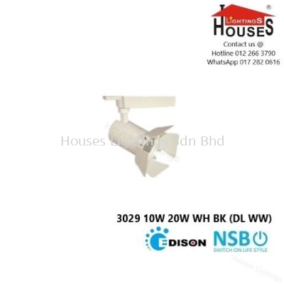 NSB 3029 10W 20W WH BK (DL WW) TRACK LIGHT