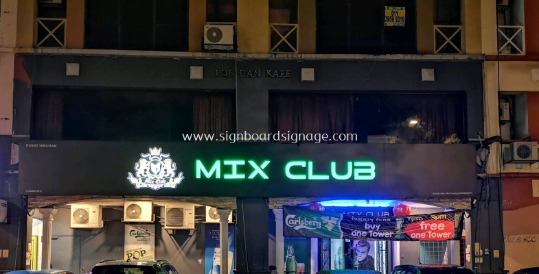 Outdoor Signboard With 3D LED Lettering (Exchange Colour) 