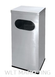 Stainless Steel Rectangular Waste Bin c/w Flat Top RAS-123/F