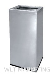 Stainless Steel Rectangular Waste Bin c/w Open Top RAS-124/OT