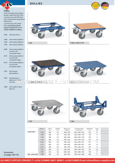 FETRA Small Dollies/ Bale Cradle Dollies