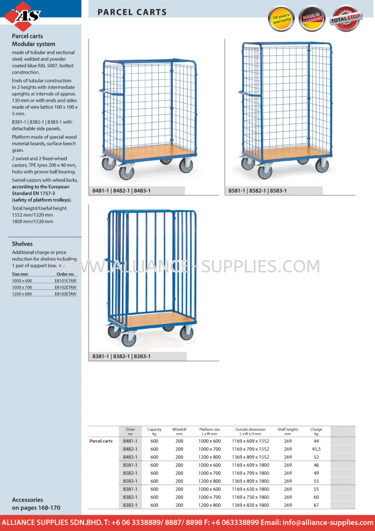 FETRA Parcel Carts FETRA Parcel Carts FETRA