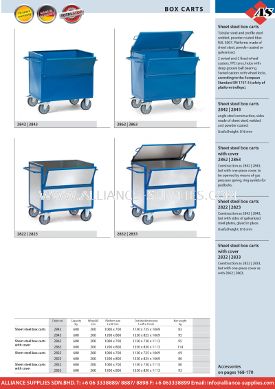 11.17.2 Box Carts- Sheet Steel Box Carts