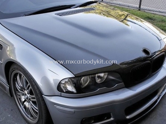 BMW 3 SERIES E46 1998 & 2003  ENGINE HOOD M3 STYLE CARBON