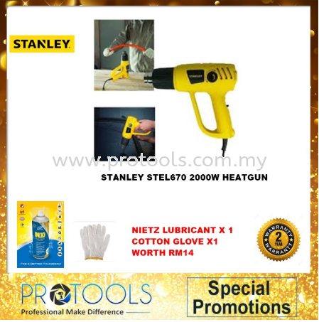 STANLEY STEL670 2000W HEATGUN - 2 years warranty FOC 2 THING!