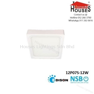 NSB 12P07 SQ 12W WH BK (DL CW WW)