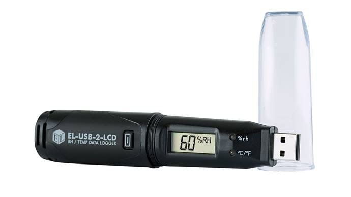 Lascar Temp & RH Data Logger with USB and Display EL-USB-2-LCD