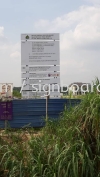 construction Project signboard at Kuala Lumpur CONSTRUCTION BOARD