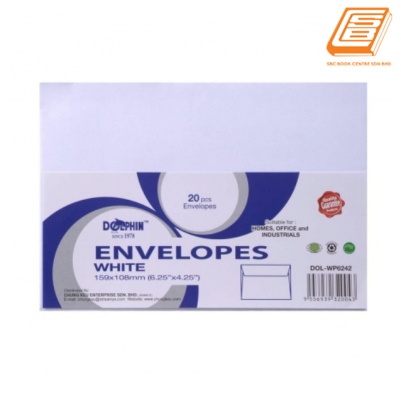 DOL - White Envelopes , (159x108mm, 20Pcs) jpg