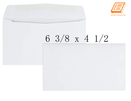 SBC - White Envelopes, (6 3:8 x 4 1:2, 25pcs)_