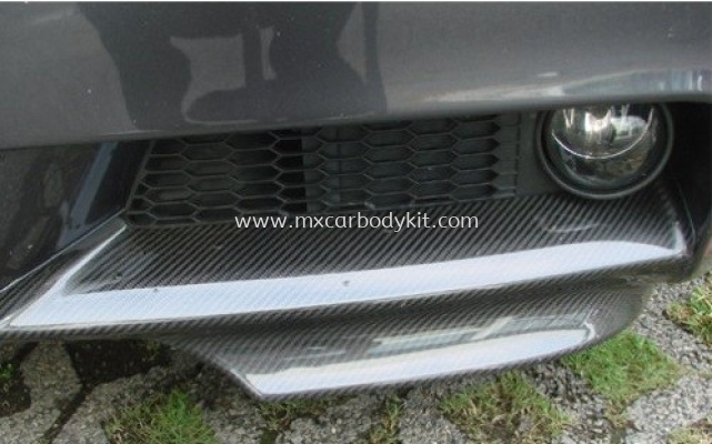 BMW 3 SERIES E90 2005 M-TEK FRONT BUMPER SPLITTER CARBON