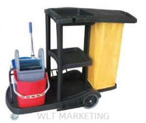 Janitor Cart c/w Wringer Bucket
