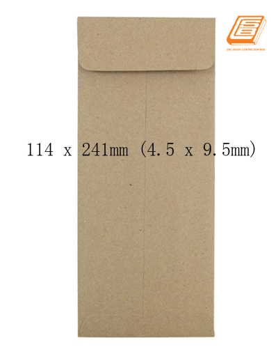 SBC - Brown Envelopes ( 4.5 x 9.5 , 25pcs )