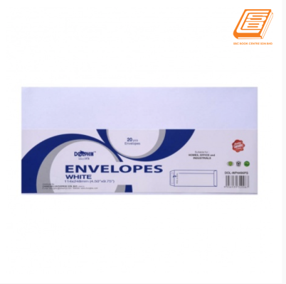 DOL - White Envelopes (4.50 x 9.75 , 20pcs)