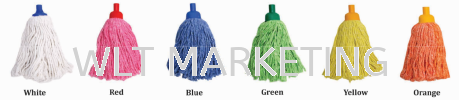 Full Colour Round Mop 300gm Cleaning Tools Hotel Supply