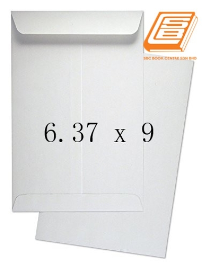 SBC - White Envelopes (6.37 x 9 , 25pcs )