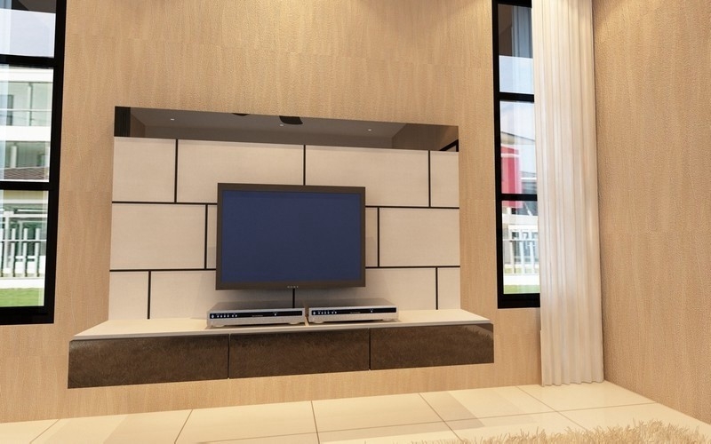 Tv Console Good Design  -21 TV Console Design Living Room / Hall Design Malaysia Reference Renovation Design 