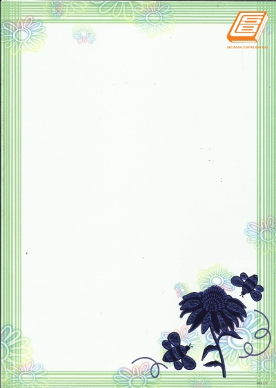 SBC - A4 Flower Fancy Card - (FHS-258)