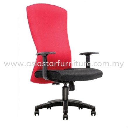 CHERRY HIGH BACK STANDARD CHAIR | FABRIC OFFICE CHAIR BANGI SELANGOR