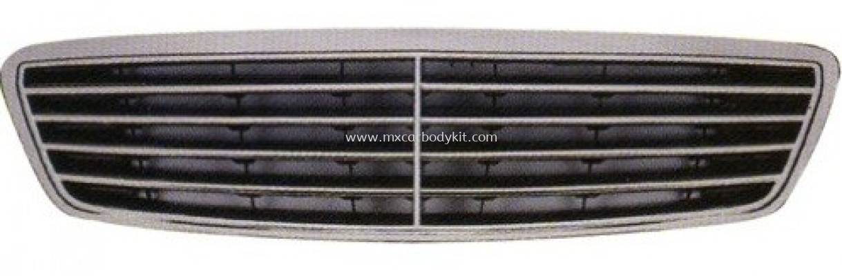 MERCEDES BENZ W220 1998 FRONT GRILLE ( 9 PCS ) MOULDING