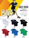 QD55 Roundneck T Shirt Baju O Roundneck Microfibre T-Shirt  Baju Uniform Ready Made Promosi