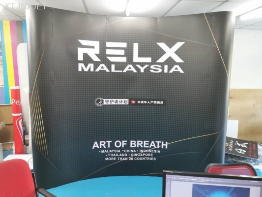 Relax Malaysia Curve POP UP DISPLAY