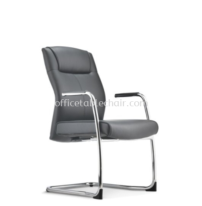 CICO DIRECTOR VISITOR LEATHER CHAIR C/W CHROME CANTILEVER BASE 