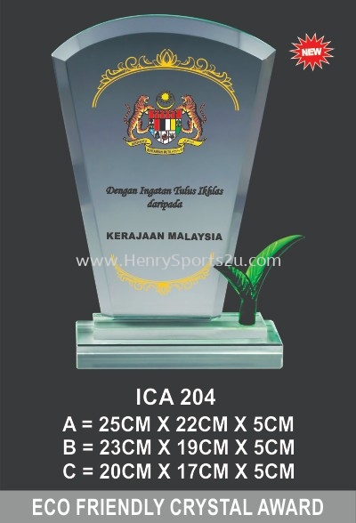 ICA 204 CRYSTAL PLAQUE