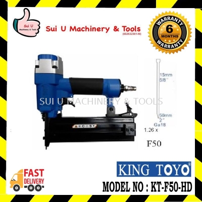 KING TOYO KT-F50-HD Air Nailer / Stapler 10-30mm