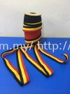 Tri Coloured Tape 25mm Polyester Tape