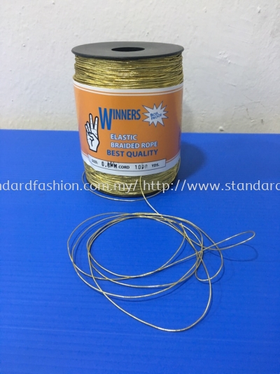 Round Elastic Gold 0.8mm