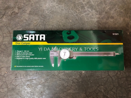 Sata 91521 Stainless Steel Dial Caliper - Silver (0~150mm) 
