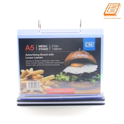 CBE - A5  Menu Stand No.287, 210x148mm 