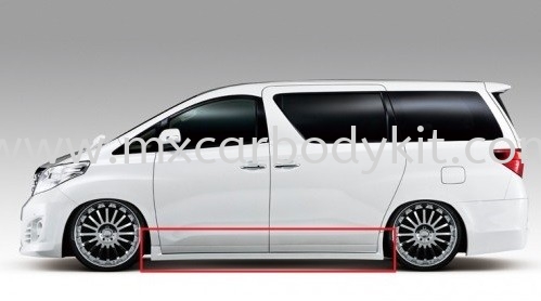 TOYOTA VELLFIRE 2008 - 2012 BELTA STYLE DESIGN SIDE SKIRT  VELLFIRE 20 2008 - 2014 TOYOTA