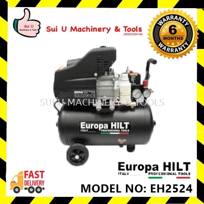 EUROPA HILT EH2524 24L 2.5HP Direct Driven Air Compressor 8Bar