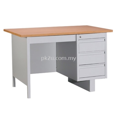 G2-MPD-3-MT-GN - 4' SINGLE PEDESTAL DESK (MELAMINE TOP)