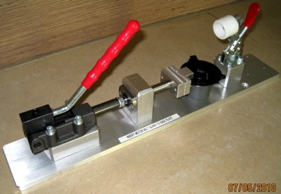 Lever Press Jig for Motor Belt Guard Vacuum Cleaner