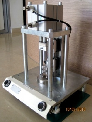 Pneumatic Press Fixture for Plotter Shaft Gear Assy