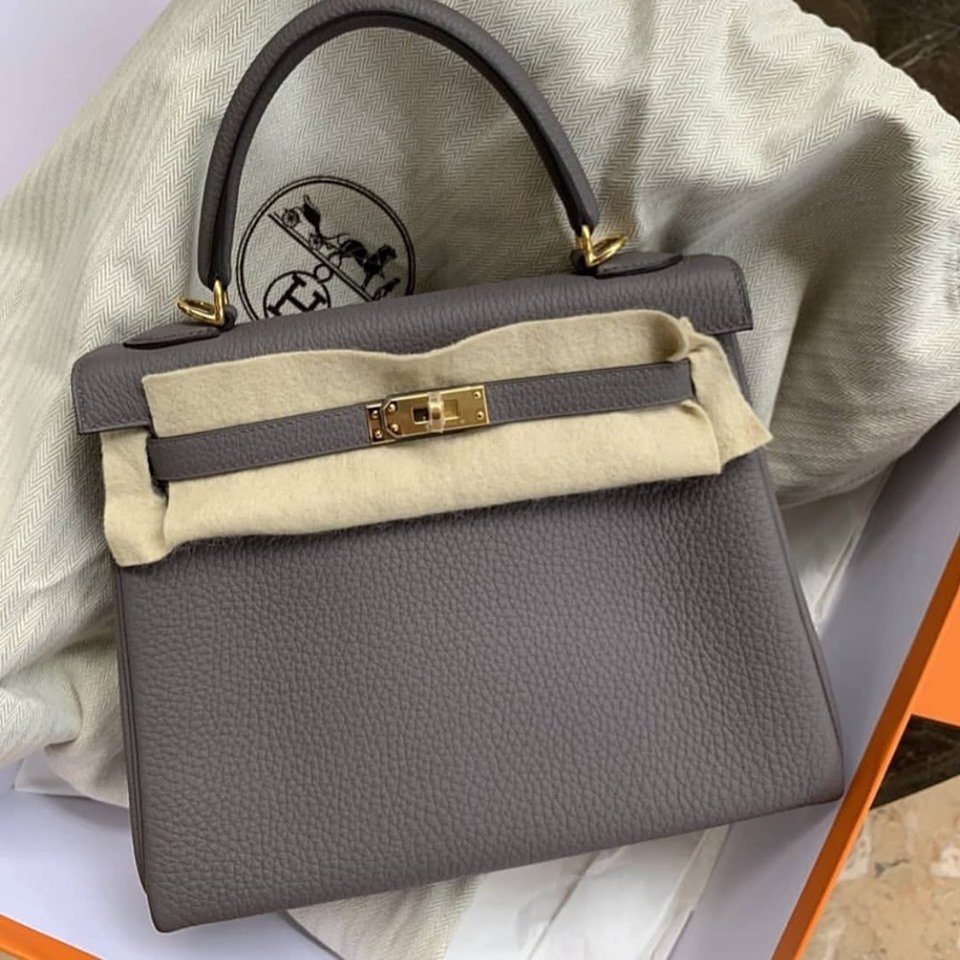 Birkin 25 Togo Gris Etain Gold Hardware - BRAND NEW