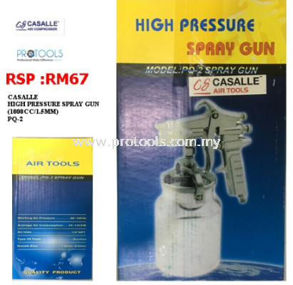 CASALLE HIGH PRESSURE SPRAY GUN PQ2 -1000CC/1.5MM