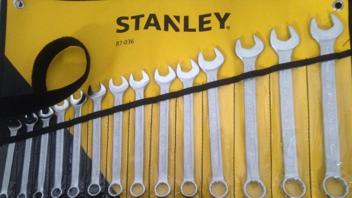  STANLEY 87-036 COMBINATION SPANNER SET WRENCH SET 14PIECE 8MM-24MMMade of Chrome Vanadium Steel (Cr