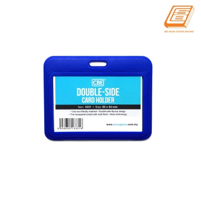 CBE - Blue Double Side Card Holder 3331