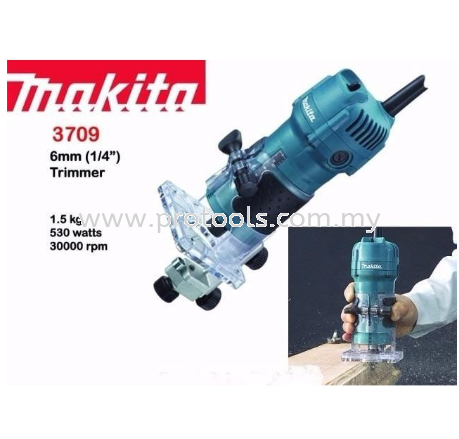 MAKITA 3709 6mm (1/4) C Trimmer