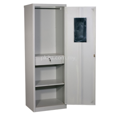 Single Swing Door Full Height Wardrobe