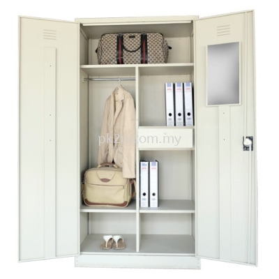 Double Swing Door Full Height Wardrobe